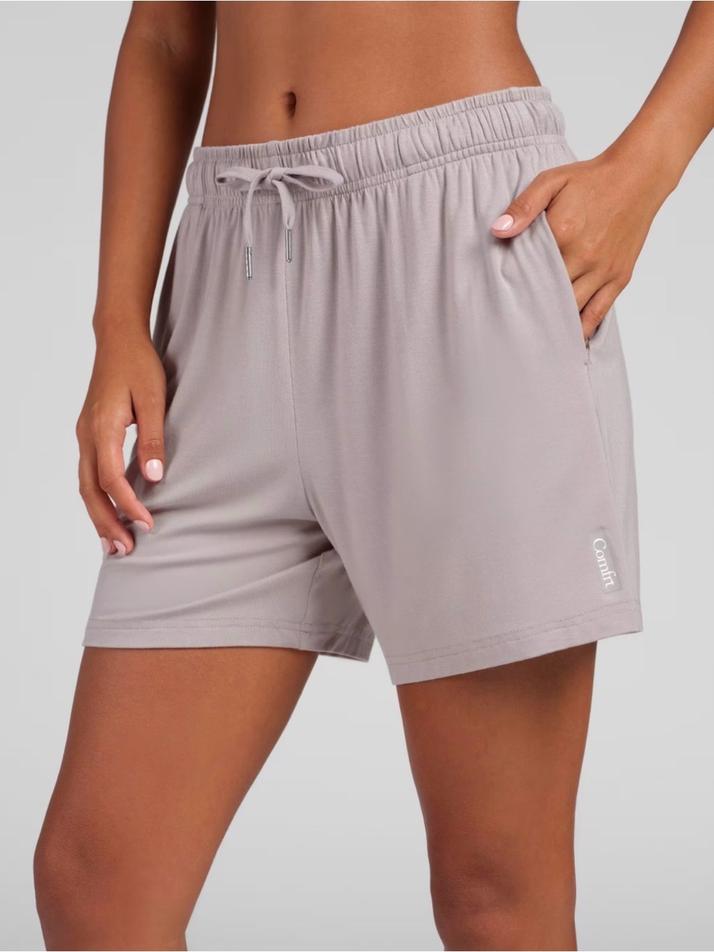 Comfrt Cloud Lounge Shorts 4-Way Stretch Drawstring Gray